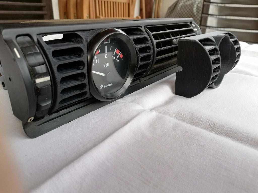 Gauge Vent for BMW E30 — This replaces any of the vents for an BMW E30 and will fit a 52mm gauge.
