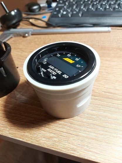 MX5 AEM Wideband Gauge Vent Mount — Fits AEM Wideband O2 controller into the "eye ball" air vent inlets in 2002 Mazda MX-5 NBFL. It is compatible with all MX-5s from 1990 to 2004, as far as I know these models had the same vent holes.