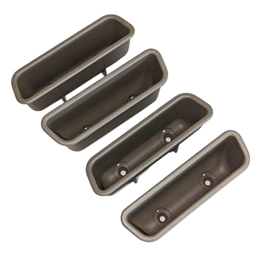 Range Rover Classic 1987-1995 Interior Door Pull Handle MXC1306 MXC1306AUK MXC1306LUL — Tan (  MXC1306AUK ) / Set of 4 — Interior Door Card Pull Right and Left, Front and Rear Handles for Range Rover Classic County up to 1995 production. Available Colors: - Tan ( MXC1306AUK ) - Winchester Grey ( MXC1306LUL )