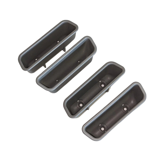 Range Rover Classic 1987-1995 Interior Door Pull Handle MXC1306 MXC1306AUK MXC1306LUL — Winchester Grey ( MXC1306LUL ) / Set of 4 — Interior Door Card Pull Right and Left, Front and Rear Handles for Range Rover Classic County up to 1995 production. Available Colors: - Tan ( MXC1306AUK ) - Winchester Grey ( MXC1306LUL )