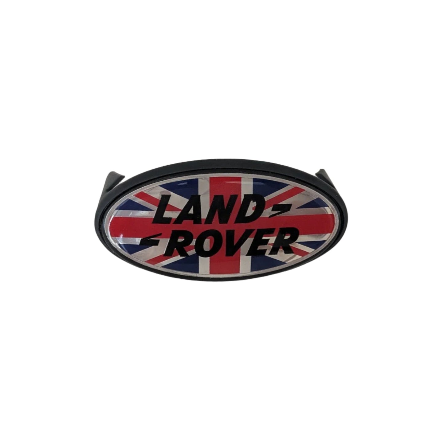 Range Rover Classic Grille Badge Plinth & BADGE — Front Grill / UK Flag — Enhance your Range Rover Classic's authentic style with this high-quality badge plinth and badge set. Whether you're restoring a classic or adding a personal touch, this is the perfect finishing detail.