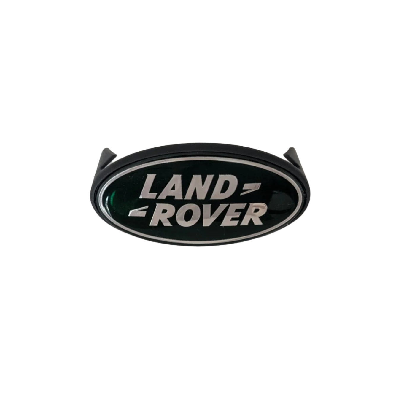 Range Rover Classic Grille Badge Plinth & BADGE — Front Grill / Silver & Green — Enhance your Range Rover Classic's authentic style with this high-quality badge plinth and badge set. Whether you're restoring a classic or adding a personal touch, this is the perfect finishing detail.