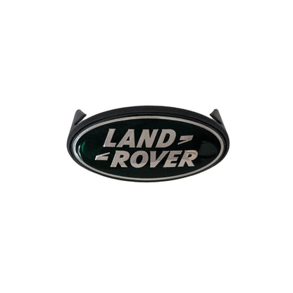 Range Rover Classic Grille Badge Plinth & BADGE — Front Grill / Silver & Green — Enhance your Range Rover Classic's authentic style with this high-quality badge plinth and badge set. Whether you're restoring a classic or adding a personal touch, this is the perfect finishing detail.