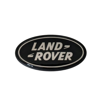 Range Rover Classic Grille Badge Plinth & BADGE — Rear Tailgate / Silver & Black — Enhance your Range Rover Classic's authentic style with this high-quality badge plinth and badge set. Whether you're restoring a classic or adding a personal touch, this is the perfect finishing detail.