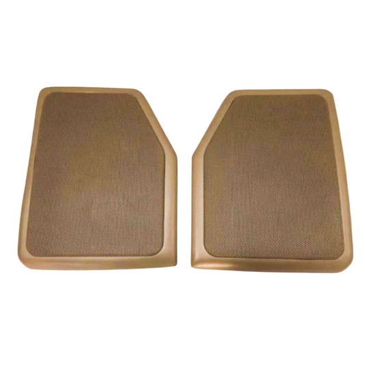 Range Rover Classic Speaker Cover Frame BTR9638 / BTR9639 / BTR4216 / BTR4217 — Grey / With, Tan / With — Range Rover Classic Speaker Cover Frame BTR9638 / BTR9639 / BTR4216 / BTR4217 Left and Right side included Replaces Part Numbers: BTR9638LNF BTR9638SUA BTR9638LOY BTR9639LNF BTR9639SUA BTR9639LOY AWR2075SUA AWR2075LNF AWR2075LOY AWR2074SUA AWR2074LNF AWR2074LOY
