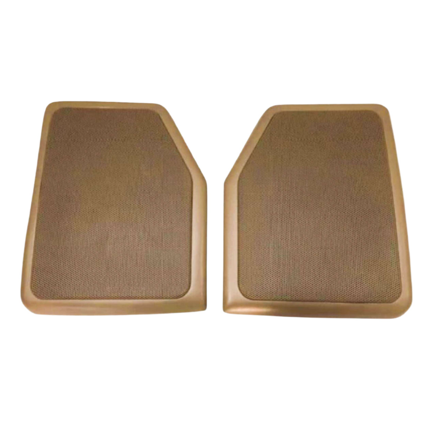 Range Rover Classic Speaker Cover Frame BTR9638 / BTR9639 / BTR4216 / BTR4217 — Grey / With, Tan / With — Range Rover Classic Speaker Cover Frame BTR9638 / BTR9639 / BTR4216 / BTR4217 Left and Right side included Replaces Part Numbers: BTR9638LNF BTR9638SUA BTR9638LOY BTR9639LNF BTR9639SUA BTR9639LOY AWR2075SUA AWR2075LNF AWR2075LOY AWR2074SUA AWR2074LNF AWR2074LOY