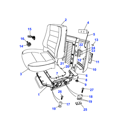 Recline Mechanism Manual Front Seat Squab Range Rover Classic - MUC1625 RTC6390 MWC2955 — Manual Seat Recline Knob for Range Rover Classic Land Rover Recline mechanism-manual front seat squab (RTC6390) part for Range Rover Classic 1986 - 1991 (to Ha610293) Classic, Range Rover Classic 1992 - 1994 (from Ja610294) Classic. References: MUC1625 RTC6390 MWC2955