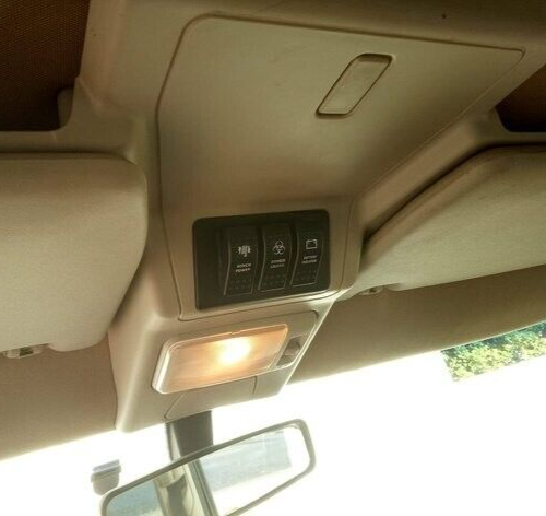 Roof Switch Panel — Panel Only, Switches are not included Perfect for lights, diff-locks, winch switches, etc.