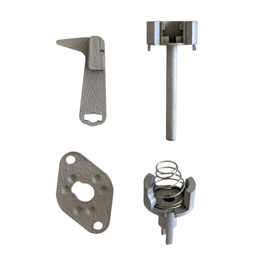 Stainless Steel Tailgate Lock Mechanism Repair Kit Range Rover Classic — With Central Lock — Stainless Steel Tailgate Lock Mechanism Repair Kit for Range Rover Classic. Replaces the internal tailgate lock mechanism. Handle is not included. The originals were prone to breaking after repeated use and are no longer available. Our lock is made of Stainless Steel and will last a lifetime! Related parts: MWC8656
