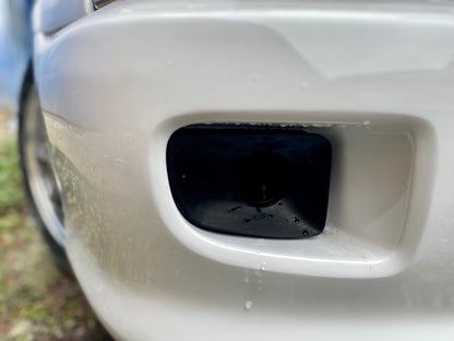 Toyota Starlet ep82 Fog Light Air Intake Brake Duct — Toyota Starlet ep82 Fog Light Air Intake Brake Duct An air duct that replaces fog lights in Toyota Starlet. Great addition to any car both esthetically and functionally. If you, same as me, want to cover holes in your valance and don't want to spend fortune on OEM fog lights this can be a great alternative for OEM blanks. Originally designed to be used as a brake cooling duct, but also can be used for any other purpose. Made to be used with 60mm ID hose…