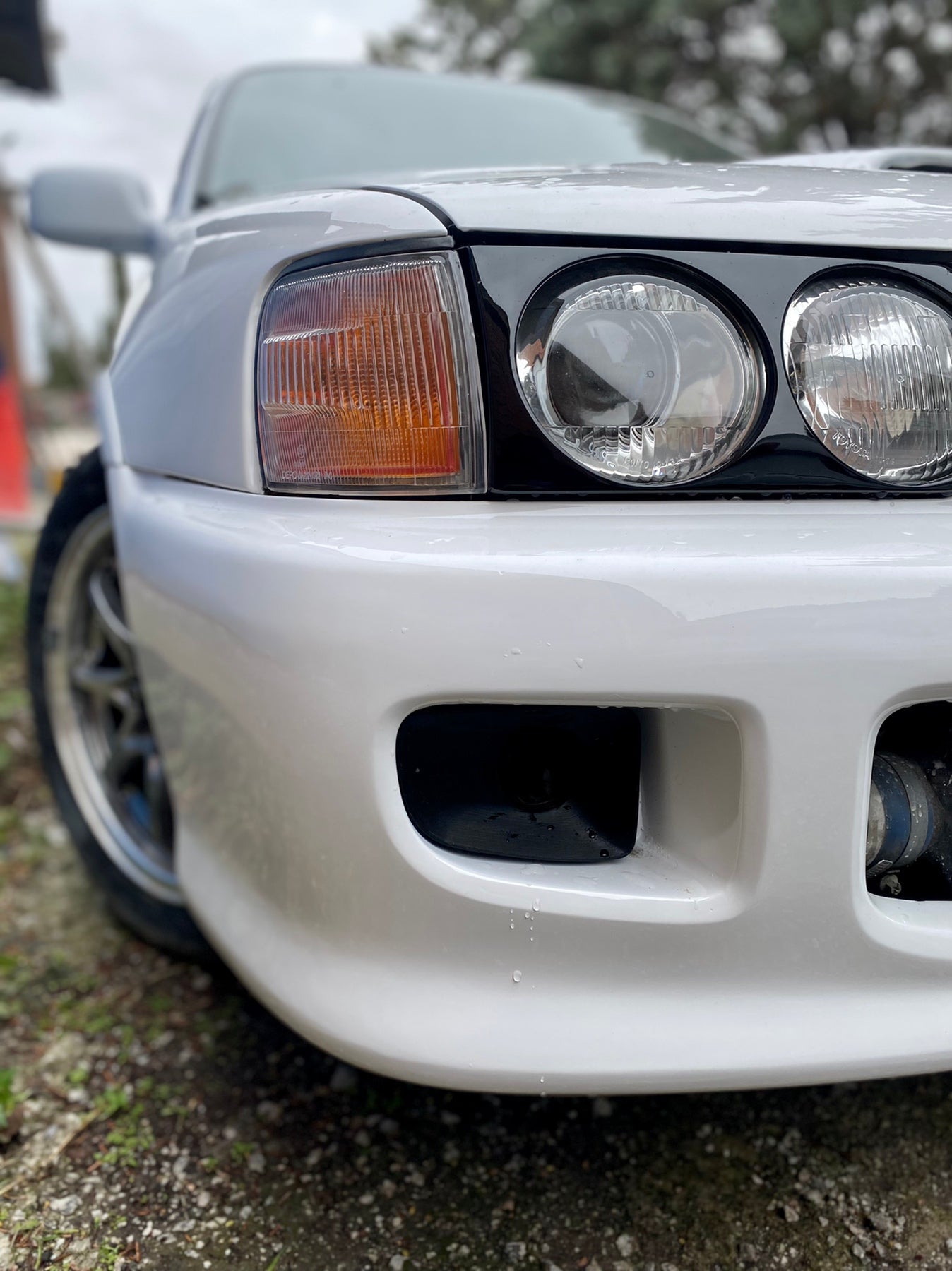 Toyota Starlet ep82 Fog Light Air Intake Brake Duct — Toyota Starlet ep82 Fog Light Air Intake Brake Duct An air duct that replaces fog lights in Toyota Starlet. Great addition to any car both esthetically and functionally. If you, same as me, want to cover holes in your valance and don't want to spend fortune on OEM fog lights this can be a great alternative for OEM blanks. Originally designed to be used as a brake cooling duct, but also can be used for any other purpose. Made to be used with 60mm ID hose…