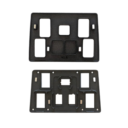 Window Switch Panel 5 Door - Range Rover Classic | Discovery — Window Switch Panel for your Discovery and Range Rover Classic. DIRECT replacement for the original window switch panel. ( AWR1439 / FHR100502 and BTR3644LNF ) We also make other variants Our switch panels have neodymium magnet clips and are made of extremely heat and sunlight resistant materials.