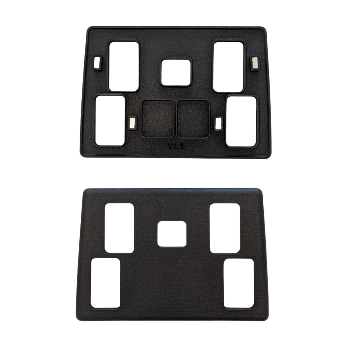 Window Switch Panel 5 Door - Range Rover Classic | Discovery — Window Switch Panel for your Discovery and Range Rover Classic. DIRECT replacement for the original window switch panel. ( AWR1439 / FHR100502 and BTR3644LNF ) We also make other variants Our switch panels have neodymium magnet clips and are made of extremely heat and sunlight resistant materials.
