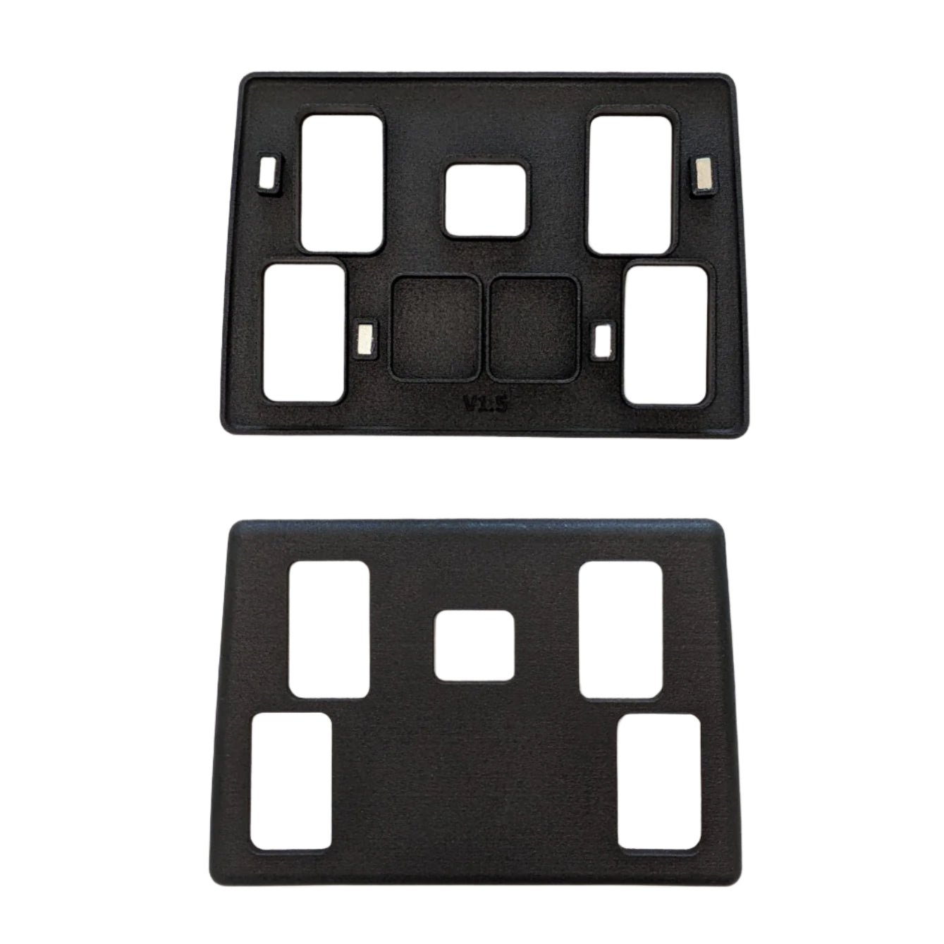 Window Switch Panel 5 Door - Range Rover Classic | Discovery — Window Switch Panel for your Discovery and Range Rover Classic. DIRECT replacement for the original window switch panel. ( AWR1439 / FHR100502 and BTR3644LNF ) We also make other variants Our switch panels have neodymium magnet clips and are made of extremely heat and sunlight resistant materials.