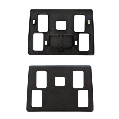 Window Switch Panel 5 Door - Range Rover Classic | Discovery — Window Switch Panel for your Discovery and Range Rover Classic. DIRECT replacement for the original window switch panel. ( AWR1439 / FHR100502 and BTR3644LNF ) We also make other variants Our switch panels have neodymium magnet clips and are made of extremely heat and sunlight resistant materials.