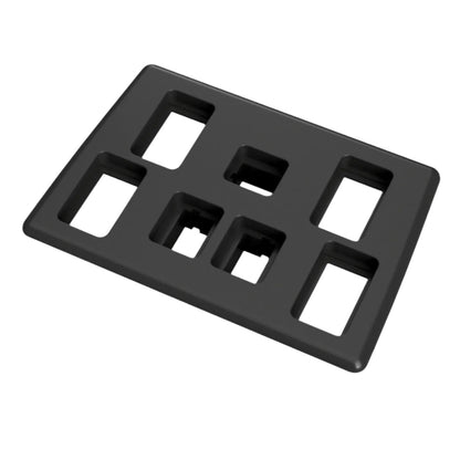 Window Switch Panel w/ Heated Seats 5 Door - Range Rover Classic | Discovery — Window Switch Panel for your Discovery and Range Rover Classic. DIRECT replacement for the original window switch panel. ( AWR1439 / FHR100502 and BTR3655LNF) We also make other variants Our switch panels have neodymium magnet clips and are made of extremely heat and sunlight resistant materials.