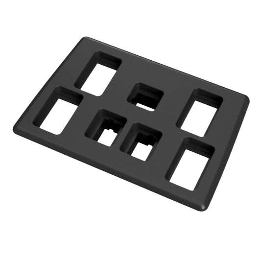 Window Switch Panel w/ Heated Seats 5 Door - Range Rover Classic | Discovery — Window Switch Panel for your Discovery and Range Rover Classic. DIRECT replacement for the original window switch panel. ( AWR1439 / FHR100502 and BTR3655LNF) We also make other variants Our switch panels have neodymium magnet clips and are made of extremely heat and sunlight resistant materials.