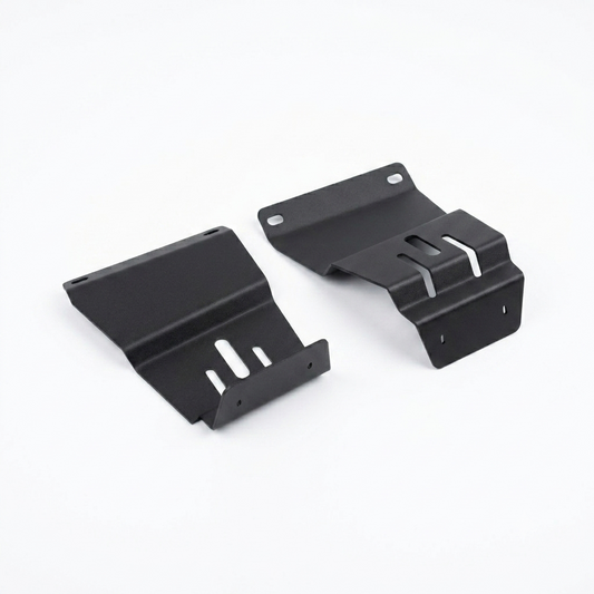 Range Rover Classic Fog Lamp Brackets - Stainless Steel - MUC9285 | MUC9286 — Fog Lamp Brackets for Range Rover Classic. Material: Stainless Steel Replaces Part Numbers: MUC9285, MUC9286 Fits: Range Rover Classic