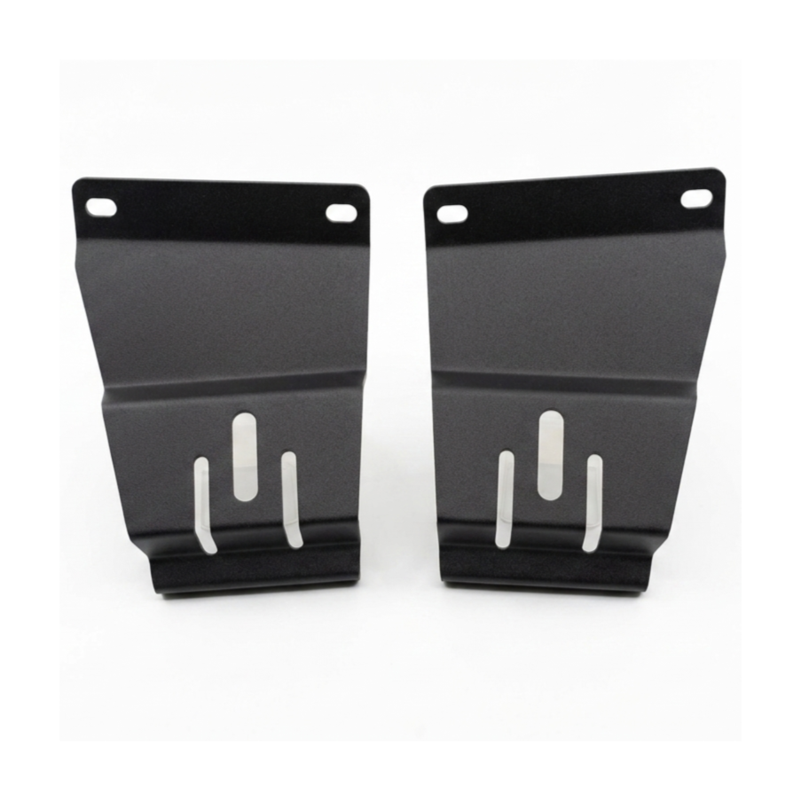 Range Rover Classic Fog Lamp Brackets - Stainless Steel - MUC9285 | MUC9286 — Fog Lamp Brackets for Range Rover Classic. Material: Stainless Steel Replaces Part Numbers: MUC9285, MUC9286 Fits: Range Rover Classic