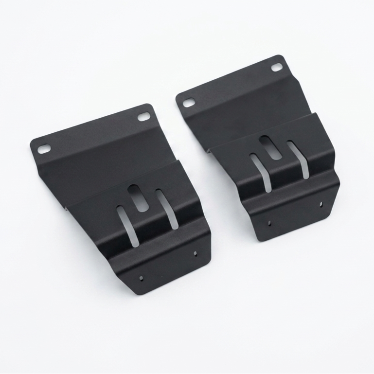 Range Rover Classic Fog Lamp Brackets - Stainless Steel - MUC9285 | MUC9286 — Fog Lamp Brackets for Range Rover Classic. Material: Stainless Steel Replaces Part Numbers: MUC9285, MUC9286 Fits: Range Rover Classic