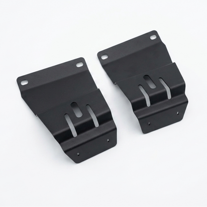 Range Rover Classic Fog Lamp Brackets - Stainless Steel - MUC9285 | MUC9286 — Fog Lamp Brackets for Range Rover Classic. Material: Stainless Steel Replaces Part Numbers: MUC9285, MUC9286 Fits: Range Rover Classic