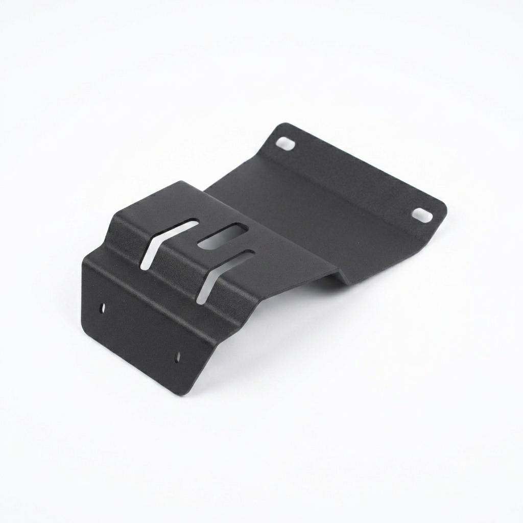 Range Rover Classic Fog Lamp Brackets - Stainless Steel - MUC9285 | MUC9286 — LH MUC9285 — Fog Lamp Brackets for Range Rover Classic. Material: Stainless Steel Replaces Part Numbers: MUC9285, MUC9286 Fits: Range Rover Classic