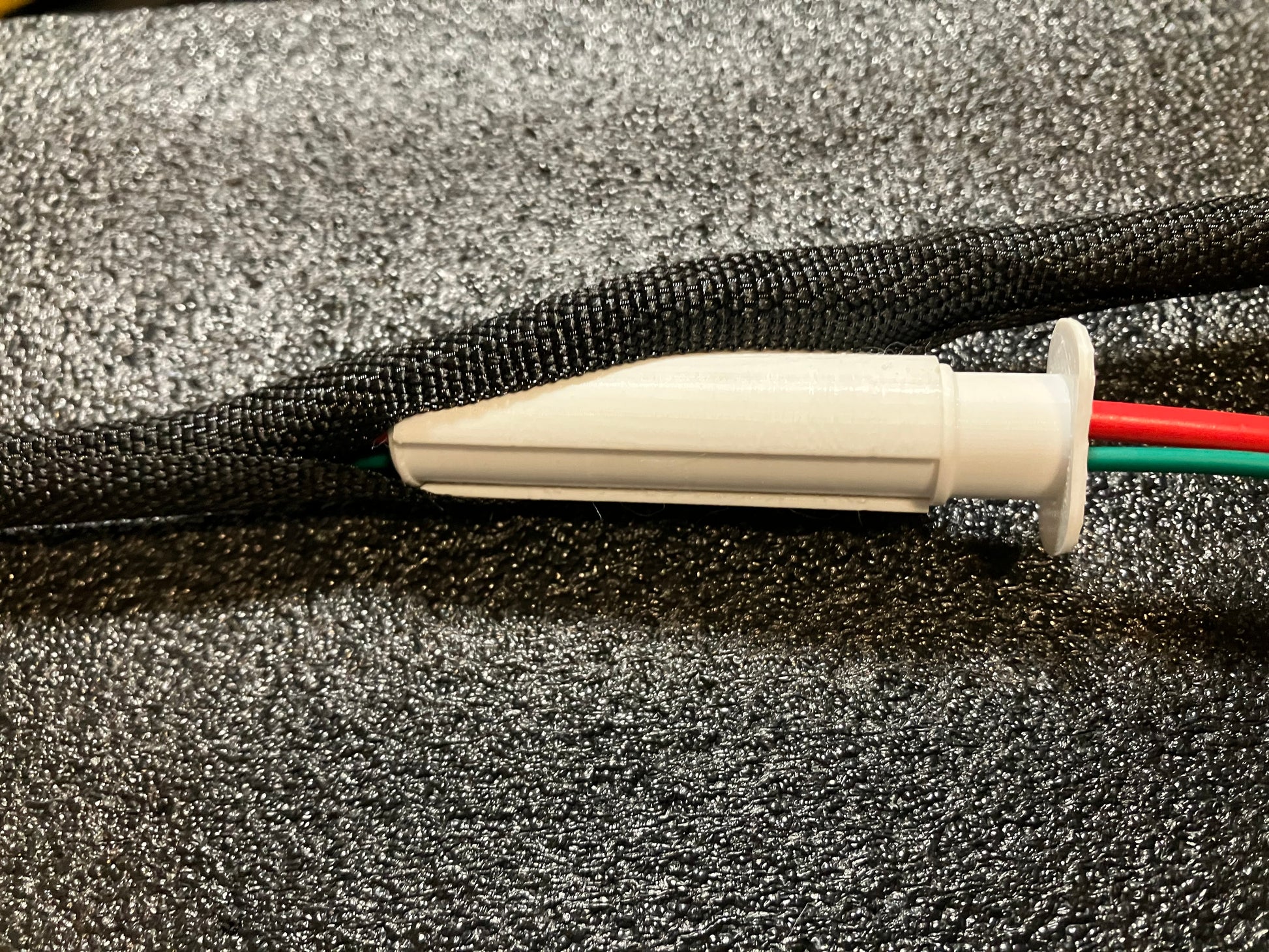 Automotive Wire Loom Tool — Feed wires into the loom without fighting the wrap. This automotive wire loom tool assists with wire wrapping and wiring harness work. Made to assist in getting wires into the “loom” or wire wrapping. Two tools are provided: a small and a large. Small and large sizes included Helps guide wires into loom or wire wrapping Two-piece tool set