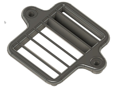 Land Rover 88 109 Series 3 Heater Outlet Grille (Early Type) 346728 — Land Rover 88/109 Series 3—part 346728. Early-type heater outlet grille for Series 3 lower dash restoration