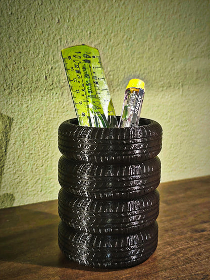 Mud Tire Pen Holder – Offroad Bogger Tire Pen Cup, Flat Bottom Pencil Organizer — Mud tire style for your desk or garage. This offroad bogger tire pen cup keeps pens and pencils in one place while adding a bold wheel-inspired look to any workspace. Loose pens rolling around the bench or cluttering a drawer? A flat-bottom tire pen holder gives you a steady spot that stays put and looks right at home in an office or garage setup. Offroad bogger tire pen holder cup Flat bottom pencil organizer design Compact…